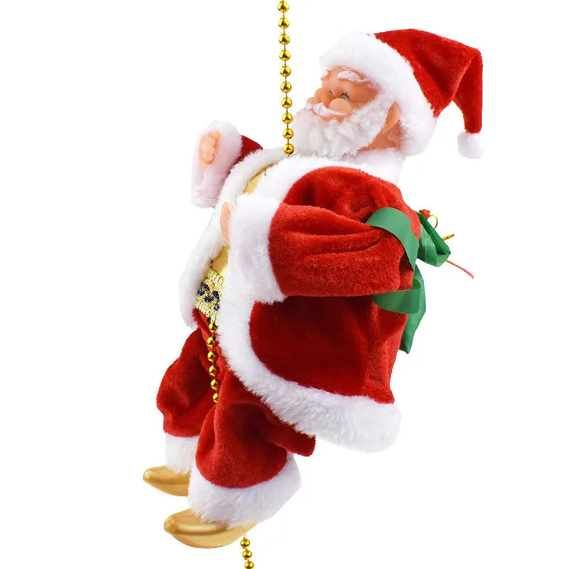 Climbing Santa Ornament