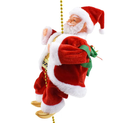 Climbing Santa Ornament