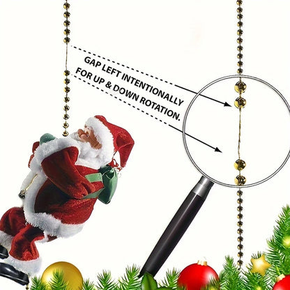 Climbing Santa Ornament