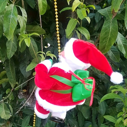 Climbing Santa Ornament