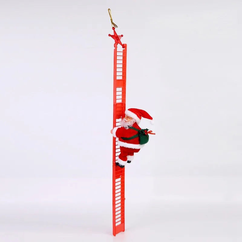 Climbing Santa Ornament
